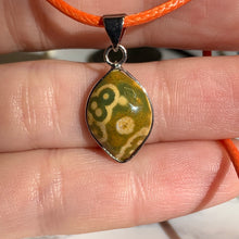 Load image into Gallery viewer, Affordable Orbicular Ocean Jasper Cord Necklace