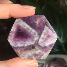 Load image into Gallery viewer, 1.9” Hexagon Amethyst Flat Slabs