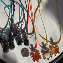 Load image into Gallery viewer, $4 Necklaces- HQ Black Tourmaline chunk or Turtle pendants
