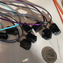 Load image into Gallery viewer, $4 Necklaces- HQ Black Tourmaline chunk or Turtle pendants