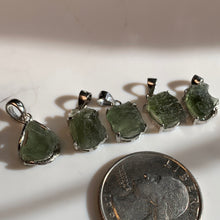 Load image into Gallery viewer, 5 Amazing Moldavite Pendants to choose from!