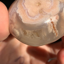 Load image into Gallery viewer, Pink Flower Agate Palm 1.8” x 1.5” 78 grams