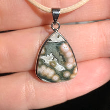 Load image into Gallery viewer, Affordable Orbicular Ocean Jasper Cord Necklace