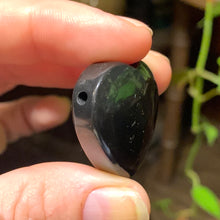 Load image into Gallery viewer, 29mm Shungite Heart Pendant with Hole