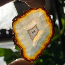 Load image into Gallery viewer, HQ Iris Agate Slice-Multicolor fire- 2 to choose from!