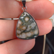 Load image into Gallery viewer, Affordable Orbicular Ocean Jasper Cord Necklace