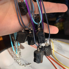 Load image into Gallery viewer, $4 Necklaces- HQ Black Tourmaline chunk or Turtle pendants
