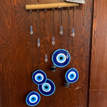 Load image into Gallery viewer, Evil Eye Metal Windchime
