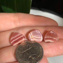 Load image into Gallery viewer, Mini Rhodocrosite Heart Cabochon- 2 to choose from!
