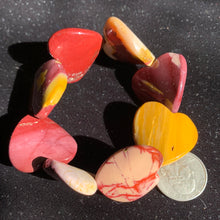 Load image into Gallery viewer, Mookaite 30mm Heart Bracelet-Only One!