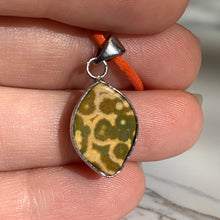 Load image into Gallery viewer, Affordable Orbicular Ocean Jasper Cord Necklace