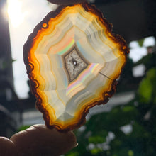 Load image into Gallery viewer, HQ Iris Agate Slice-Multicolor fire- 2 to choose from!