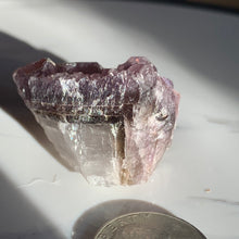 Load image into Gallery viewer, 1.1” x 1.4” Amethyst Skelatal/Elestial Quartz Record Keeper Specimen-50 grams