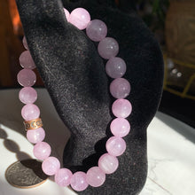 Load image into Gallery viewer, 8mm HQ AA Kunzite 7.5" Bracelet