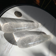 Load image into Gallery viewer, 5.1” Clear Quartz Wand- 2 to choose from!