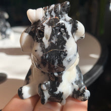 Load image into Gallery viewer, 2" Zebra Jasper Sitting Cow