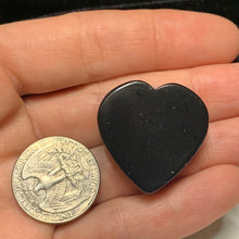 Load image into Gallery viewer, 29mm Shungite Heart Pendant with Hole