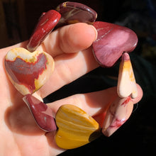 Load image into Gallery viewer, Mookaite 30mm Heart Bracelet-Only One!