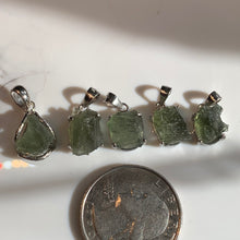 Load image into Gallery viewer, 5 Amazing Moldavite Pendants to choose from!
