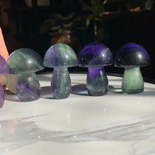 Load image into Gallery viewer, AA Fluorite Mushrooms 1.4”-1.6” Several to choose from