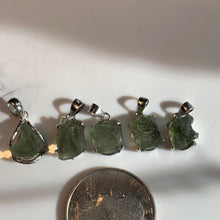 Load image into Gallery viewer, 5 Amazing Moldavite Pendants to choose from!