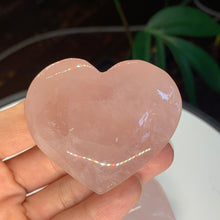 Load image into Gallery viewer, Chunky Rose Quartz Heart Palms- 3 to choose from!