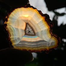 Load image into Gallery viewer, HQ Iris Agate Slice-Multicolor fire- 2 to choose from!