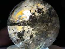Load image into Gallery viewer, 2.3" Tricolor Rutile Smokey Quartz Sphere 312 grams
