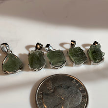 Load image into Gallery viewer, 5 Amazing Moldavite Pendants to choose from!