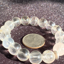 Load image into Gallery viewer, 11mm Clear Quartz Bracelet 7.25”