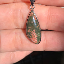Load image into Gallery viewer, Affordable Orbicular Ocean Jasper Cord Necklace