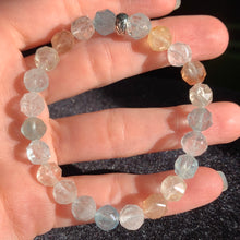 Load image into Gallery viewer, 8mm Faceted Topaz Bracelet 7.5"