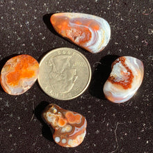 Load image into Gallery viewer, RARE Fire Agate cabs! 4 to choose from!