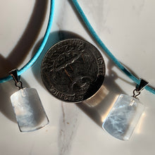 Load image into Gallery viewer, Affordable Blue Needle Quartz 15.5mm*10mm Cord Necklace