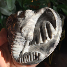 Load image into Gallery viewer, Black zebra Jasper Elephant 600 grams