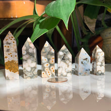 Load image into Gallery viewer, Stunning Orbicular Ocean Jasper points - 6 to choose from!