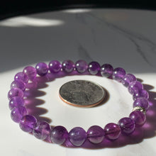 Load image into Gallery viewer, 8mm AA Amethyst Bracelet 7.5”
