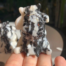 Load image into Gallery viewer, 2" Zebra Jasper Sitting Cow