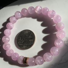 Load image into Gallery viewer, 8mm HQ AA Kunzite 7.5" Bracelet