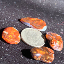 Load image into Gallery viewer, RARE Fire Agate cabs! 4 to choose from!