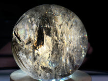 Load image into Gallery viewer, 2.3" Tricolor Rutile Smokey Quartz Sphere 312 grams