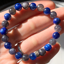 Load image into Gallery viewer, 8mm AA Blue Kyanite/Lolite Bracelet 7”