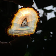 Load image into Gallery viewer, HQ Iris Agate Slice-Multicolor fire- 2 to choose from!