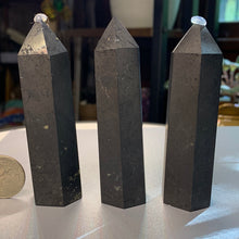 Load image into Gallery viewer, 3” Shungite Point- 3 to choose from!