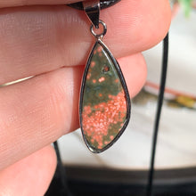 Load image into Gallery viewer, Affordable Orbicular Ocean Jasper Cord Necklace