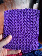 Load image into Gallery viewer, Hand Knitted Scrub Pad-Different sizes to choose from!