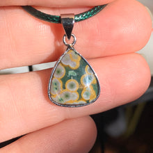 Load image into Gallery viewer, Affordable Orbicular Ocean Jasper Cord Necklace