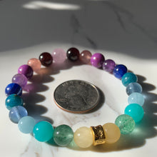 Load image into Gallery viewer, 8mm Spring Vibes Crystal Bracelet 7.5”
