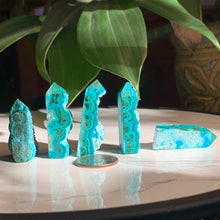 Load image into Gallery viewer, Malachite/Chrysocolla Mini Points-Several to choose from!