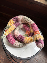 Load image into Gallery viewer, Crocheted Tiki Snake 6ft